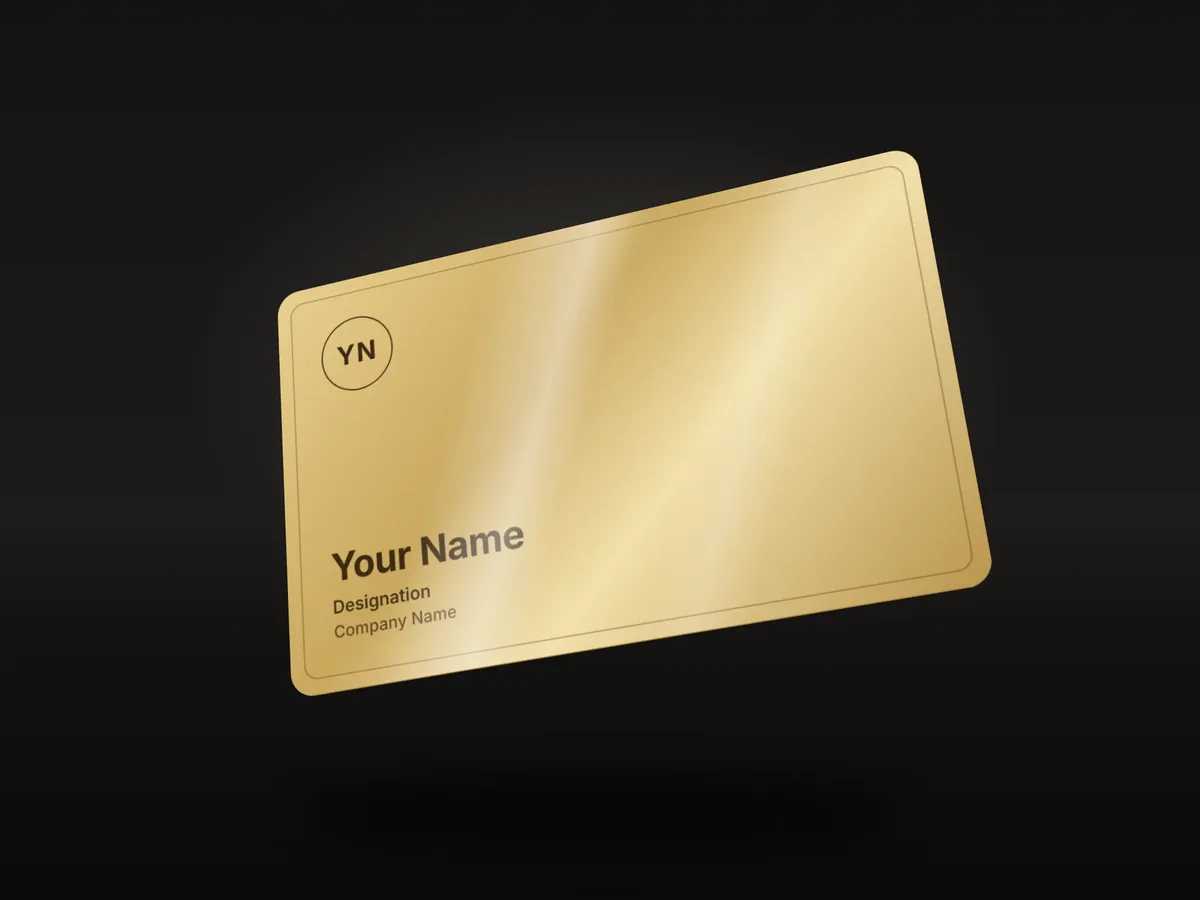 Gold Metal NFC Card