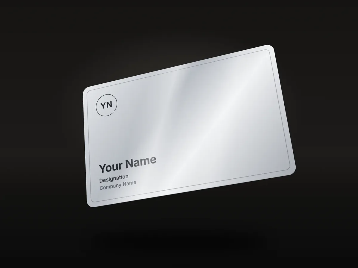 Silver Metal NFC Card